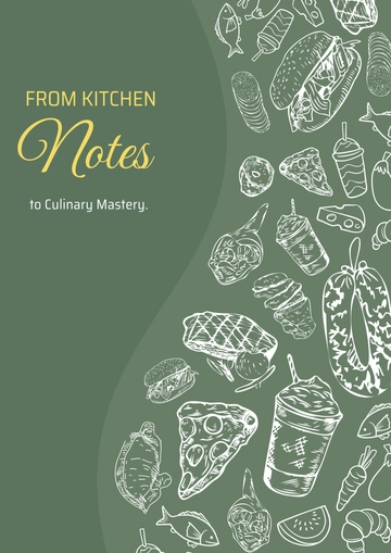 Free Recipe Binder Cover Template to Edit Online
