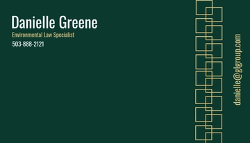 Free Classy Green Lawyer Business Card Template to Edit Online
