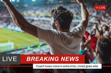 Free Breaking News Headline Sports Template to Edit Online