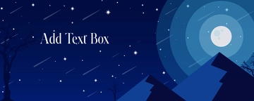 Free Starry Night Discord Banner Template to Edit Online