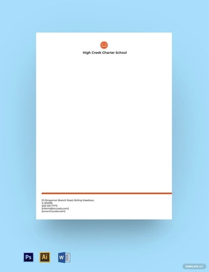 Charter School Letterhead Template