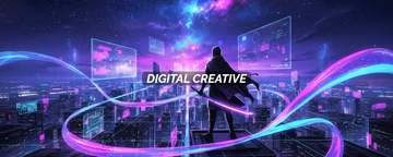 Free Waves Discord Banner Template to Edit Online