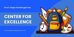 Kindergarten Twitter Post Template