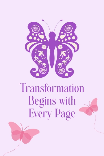 Free Butterfly Binder Cover Template to Edit Online