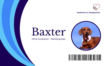 Free Dog ID Card for Business Template to Edit Online
