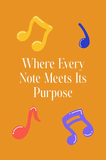 Free Orange Music Binder Cover Template to Edit Online