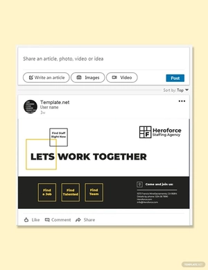 Staffing Agency Linkedin Post Template