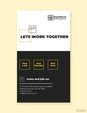 Staffing Agency Whatsapp Post Template