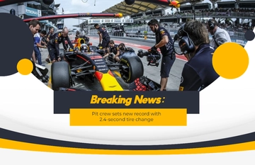 Free F1 Breaking News Template to Edit Online