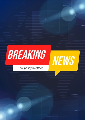 Free Editable Breaking News Template to Edit Online