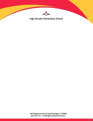 Education School Letterhead Template