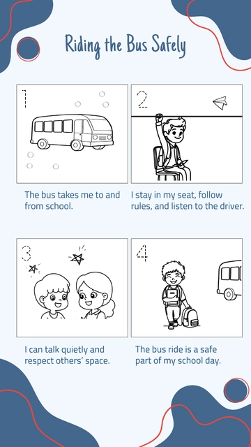 Free Riding the Bus Social Story Template to Edit Online