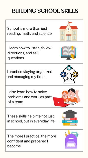 Free Social Story Skills Design Template to Edit Online