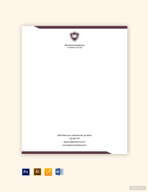 School Board Letterhead Template