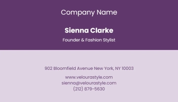 Free Beauty & Fashion Business Card Template to Edit Online