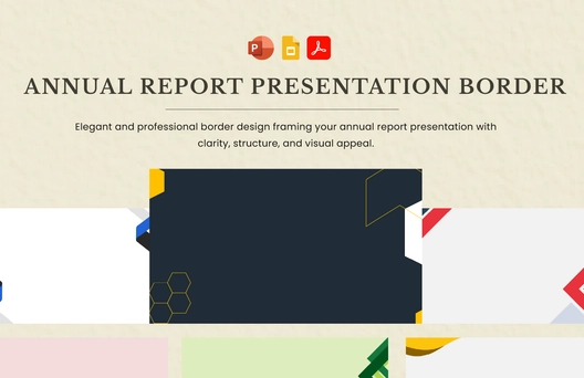 Annual Report Presentation Border