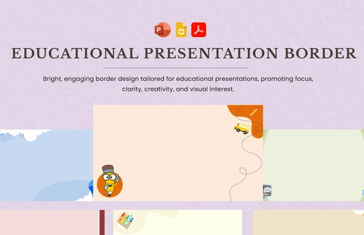 Educational Presentation Border
