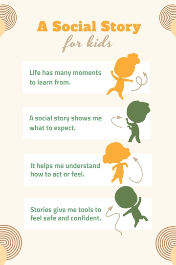 Free Modern Social Story for Kids Template to Edit Online