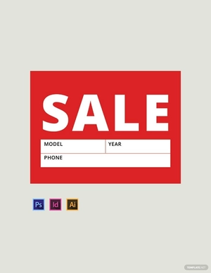 Sale Sign Template