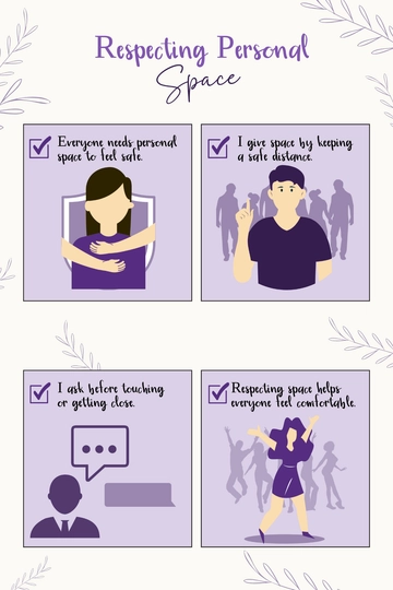 Free Personal Space Social Story Template to Edit Online