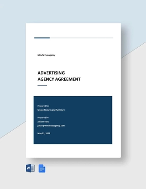 Basic Advertising Company Agreement Template
