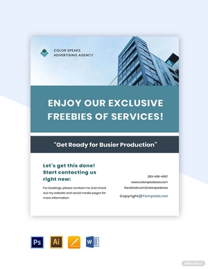 Sample Advertising Agency Flyer Template