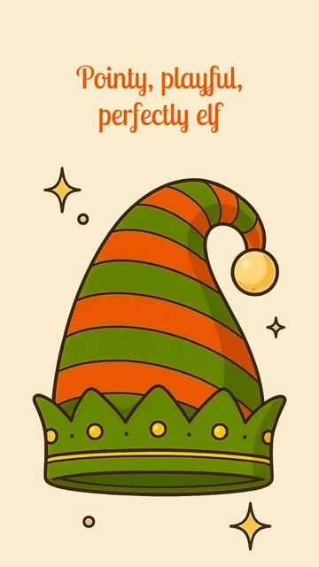 Free Elf Hat Template to Edit Online