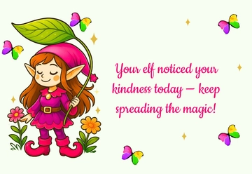 Free Colorful Elf Note for Classroom Template to Edit Online