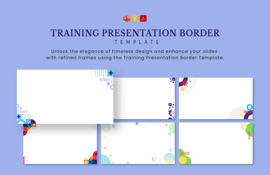 Training Presentation Border