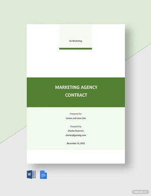 Marketing Agency Contract Template