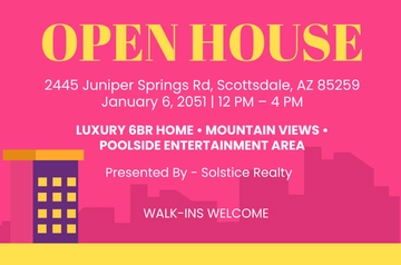 Free Event Open House Banner Template to Edit Online