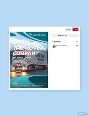 Trucking & Logistics Pinterest Pin Template