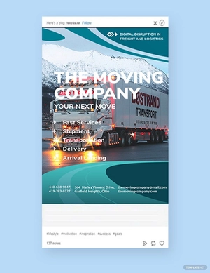 Trucking & Logistics Tumblr Post Template
