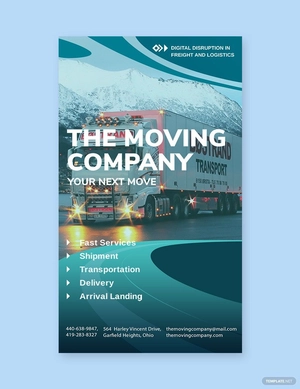 Trucking & Logistics Whatsapp Post Template
