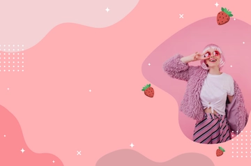 Free Pastel Pink Banner Background Template to Edit Online