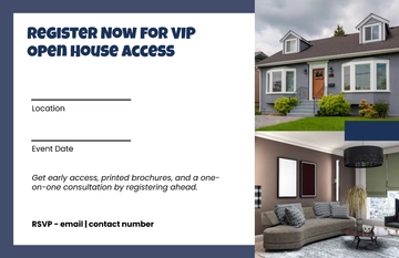 Free Blank Open House Registration Template to Edit Online