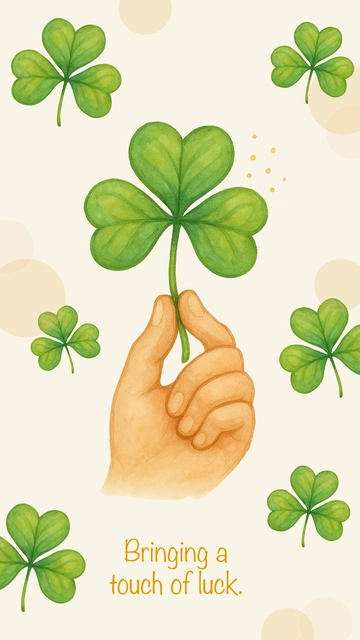 Free Shamrock Wallpaper Template to Edit Online