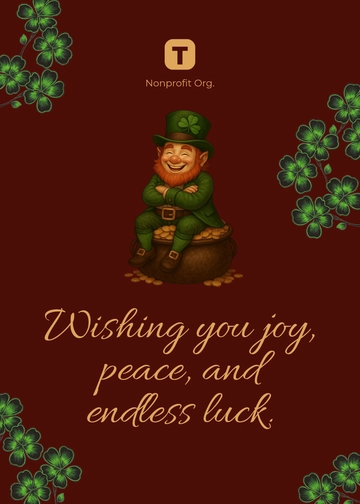 Free Shamrock Wishes Template to Edit Online