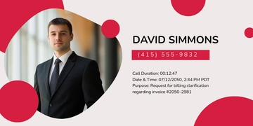 Free Phone Call Listing Template to Edit Online