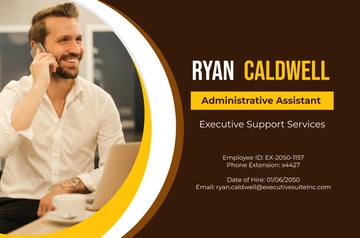 Free Office Staff Listing Template to Edit Online
