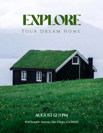 Free Open House Event Flyer Template to Edit Online