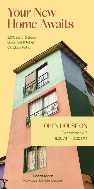 Free Open House Marketing Template to Edit Online