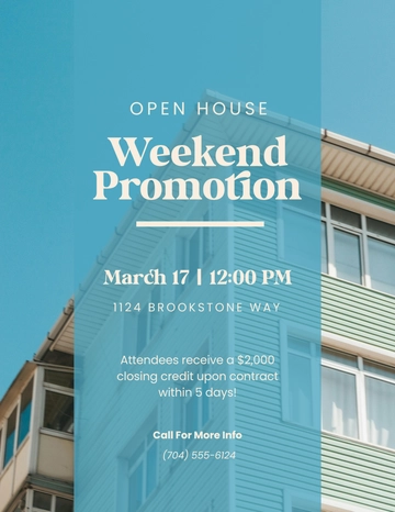 Free Open House Promotion Template to Edit Online