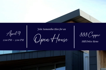Free Open House for Real Estate Agents Template to Edit Online