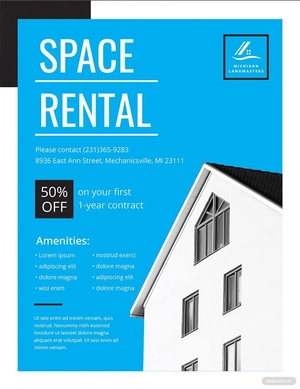 Simple Rental Flyer Template