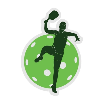 Free Pickleball Sticker Clipart to Edit Online