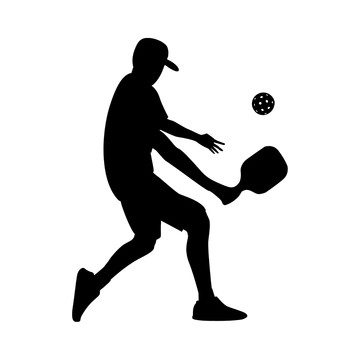Free Pickleball Silhouette Clipart to Edit Online