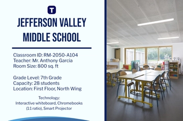 Free Classroom Listing Template to Edit Online