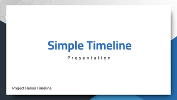 Free Simple Timeline Presentation to Edit Online