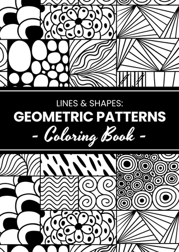 Free Simple Geometric Patterns Coloring Book Template to Edit Online